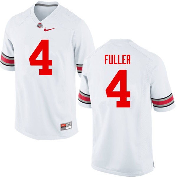 Ohio State Buckeyes #4 Jordan Fuller Men University Jersey White